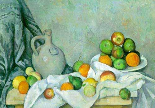 Paul Cezanne Cruchon et Compotier Norge oil painting art